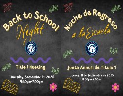 back to school night